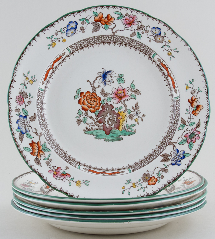 Plates set of 6 c1930s - 1960s